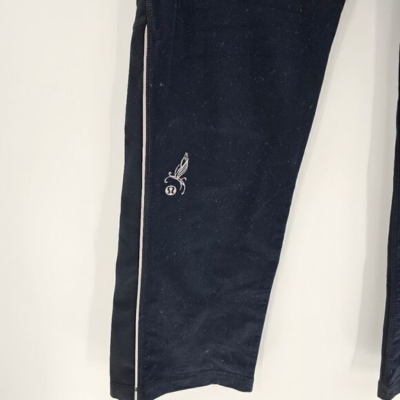 Lululemon black sweats pants 6 8 medium comfy lounge gym workout - Picture 3 of 5